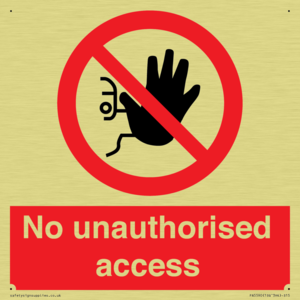 No unauthorised access